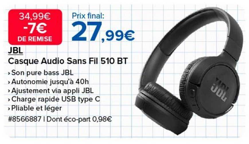Casque Audio Sans Fil 510 BT