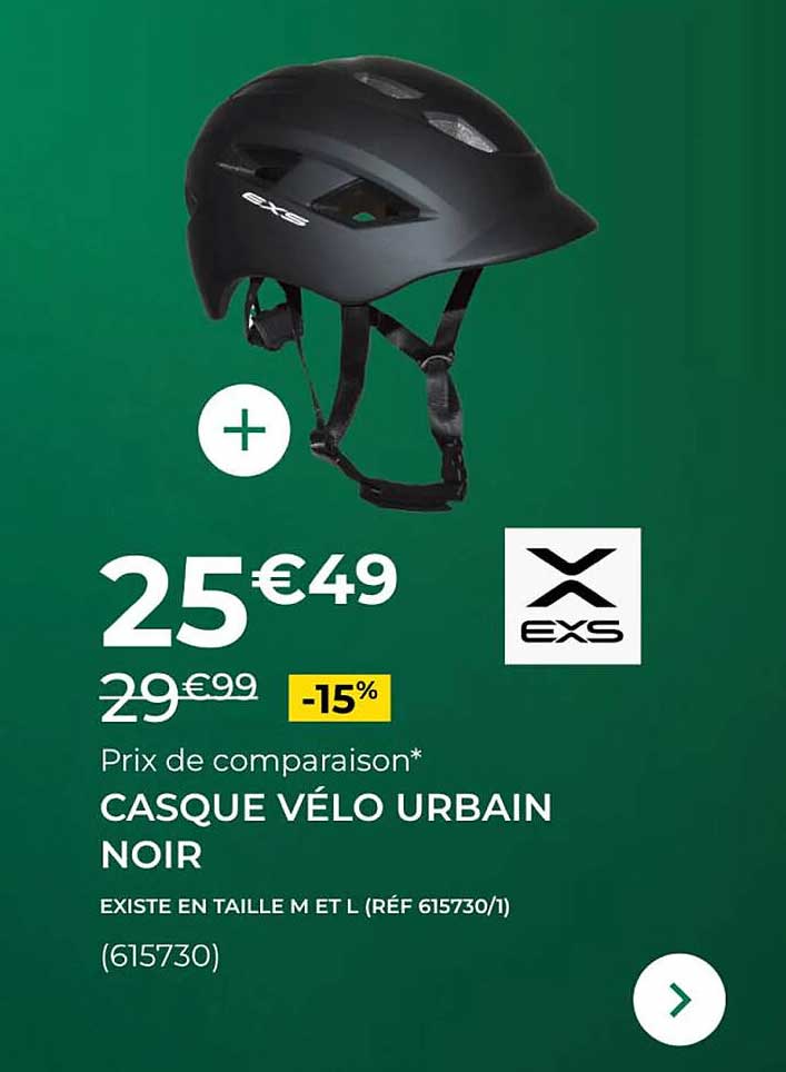 CASQUE VÉLO URBAIN NOIR