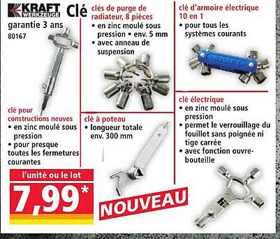 Clé électrique 10 en 1