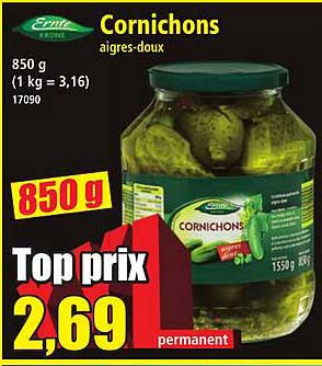 Cornichons aigres-doux