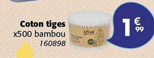 Coton tiges x500 bambou