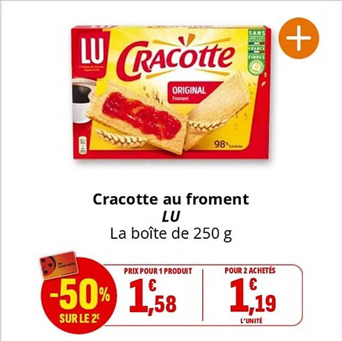 Cracotte au froment LU La boîte de 250 g