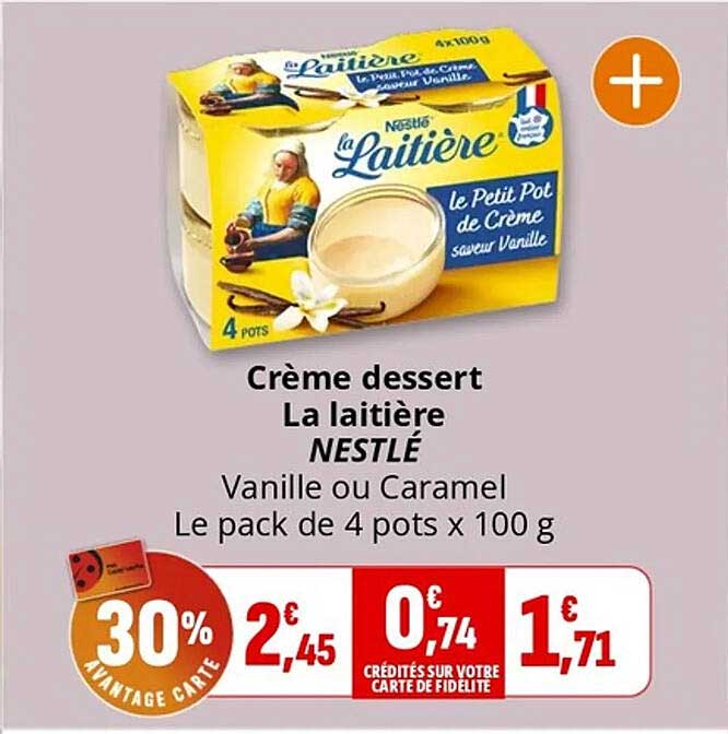 Crème dessert La laitière NESTLÉ