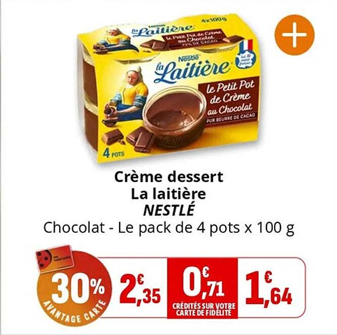 Crème dessert La laitière NESTLÉ