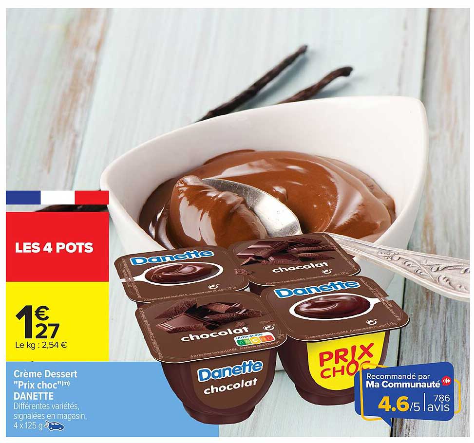 Crème Dessert "Prix choc" Danette