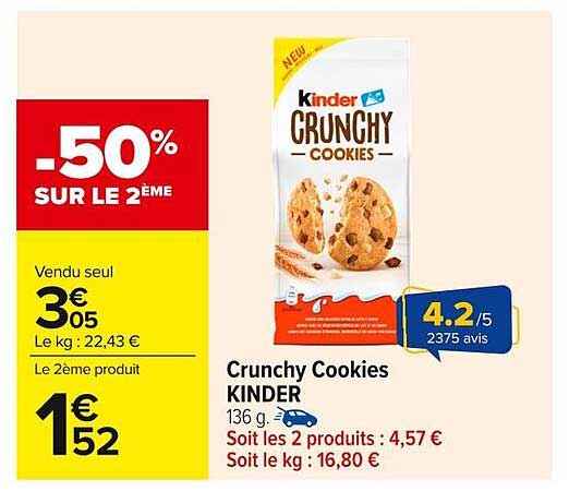 Crunchy Cookies KINDER