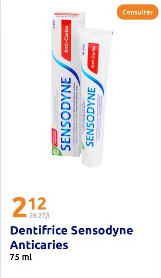 Dentifrice Sensodyne Anticaries 75 ml