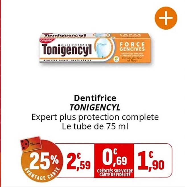 Dentifrice TONIGENCYL