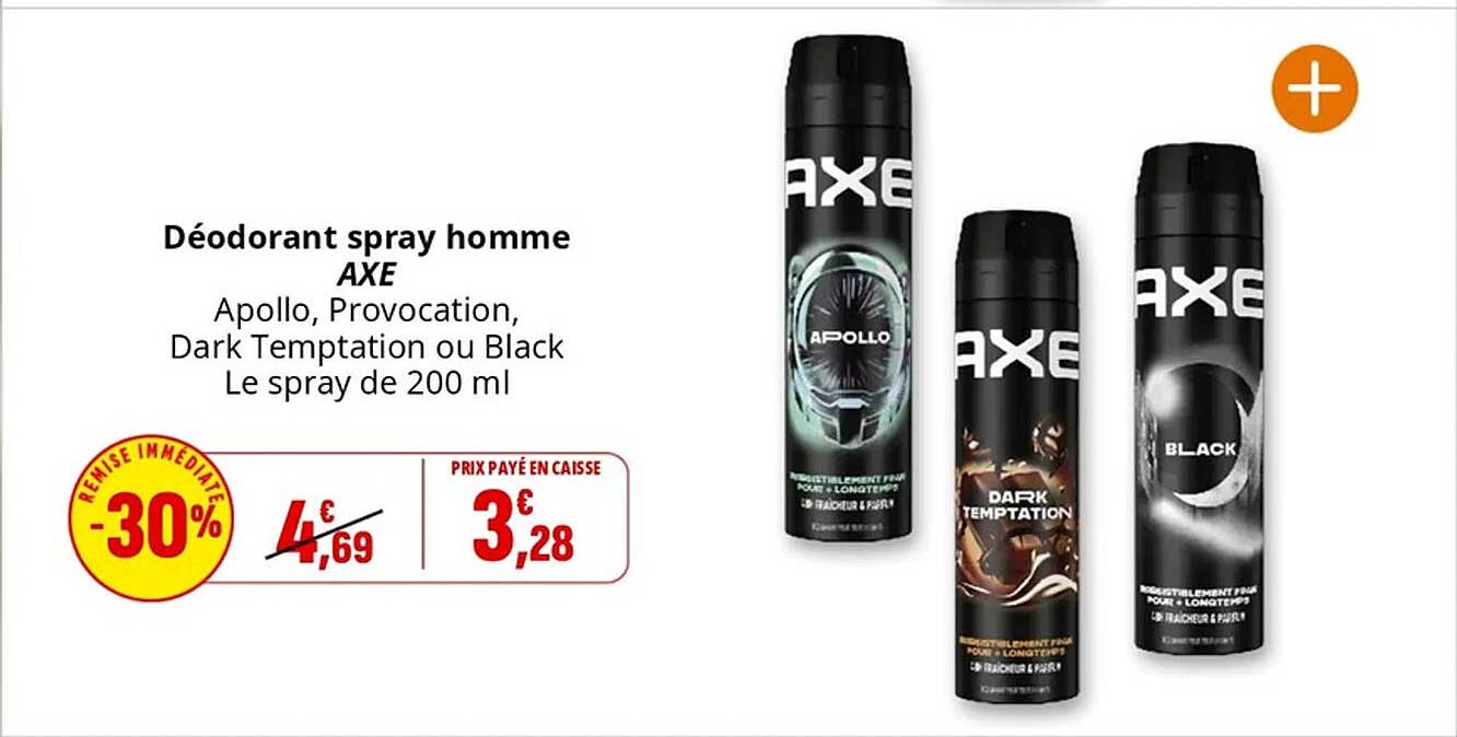 Déodorant spray homme AXE