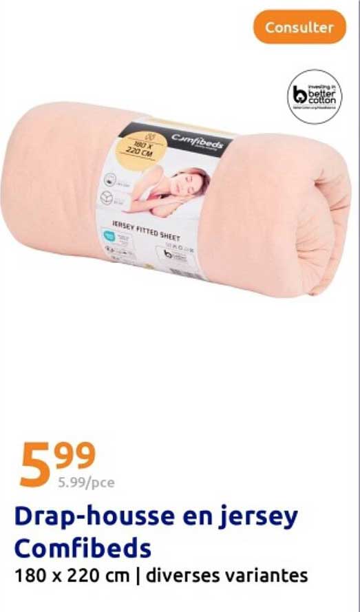 Drap-housse en jersey Comfibeds