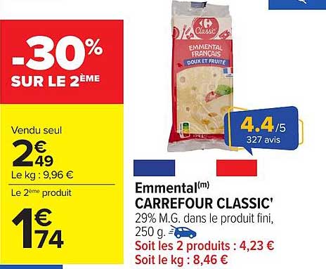 Emmental(m) CARREFOUR CLASSIC'