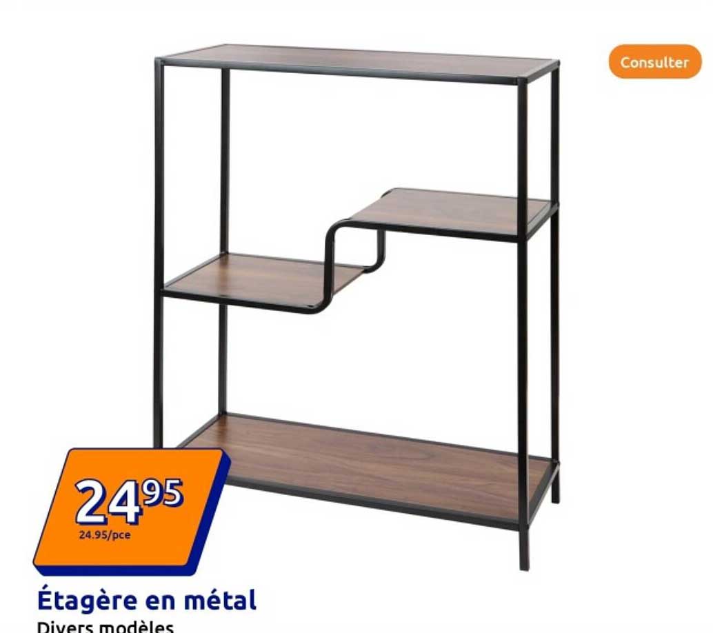 Étagère en métal