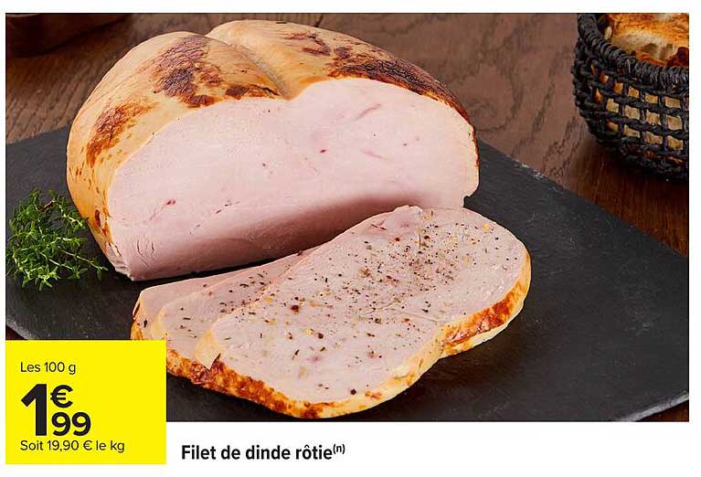Filet de dinde rôti