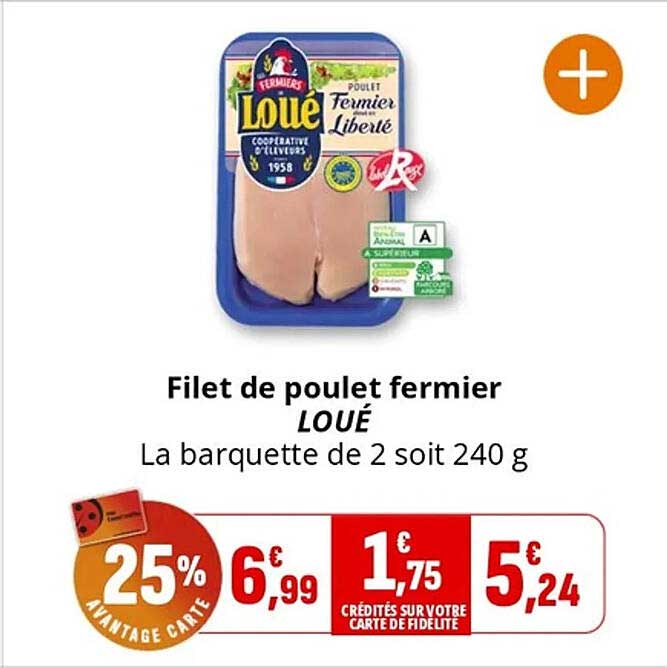 Filet de poulet fermier LOUE