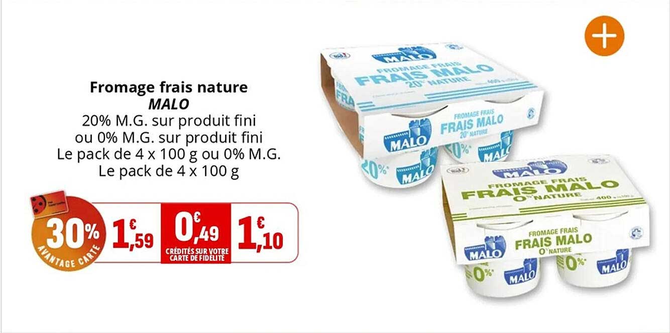 Fromage frais nature MALO