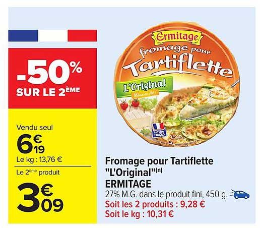 Fromage pour Tartiflette 'L'Original'(n) ERMITAGE