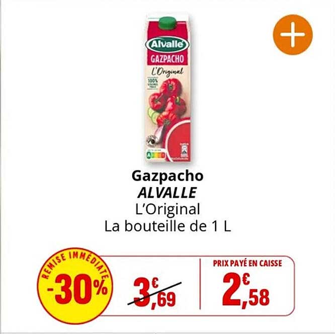 Gazpacho ALVALLE L'Original La bouteille de 1 L