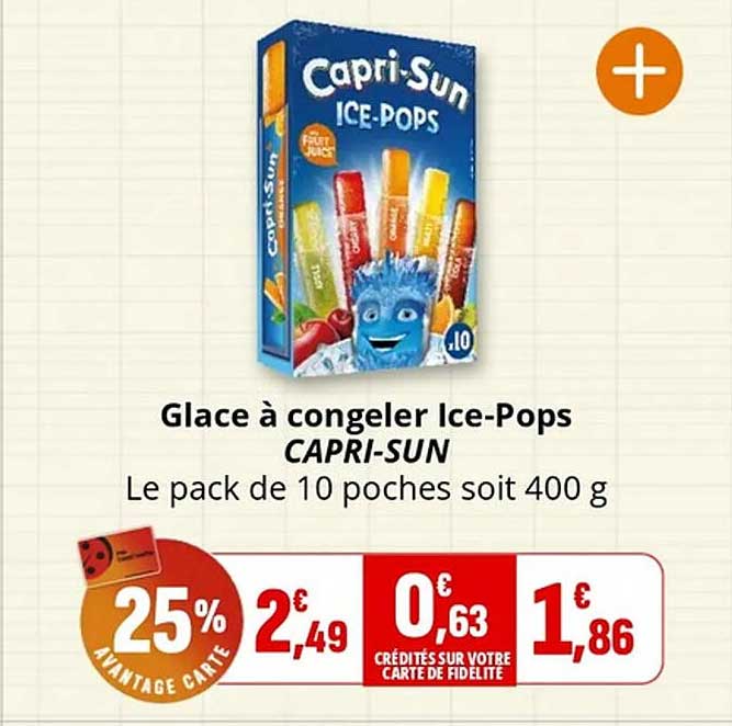 Glace à congeler Ice-Pops CAPRI-SUN