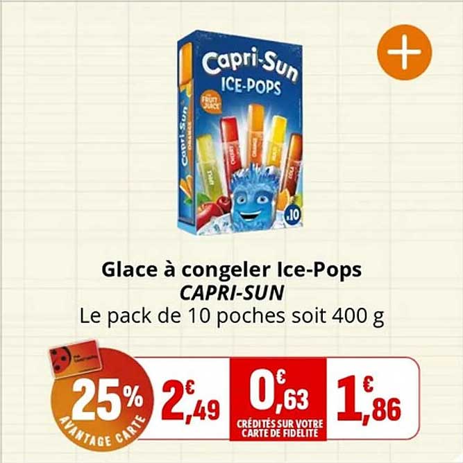 Glace à congeler Ice-Pops CAPRI-SUN