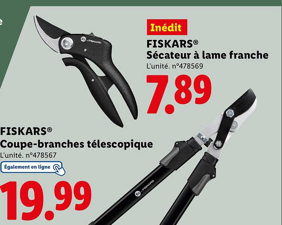 Inédit FISKARS® Sécateur à lame franche