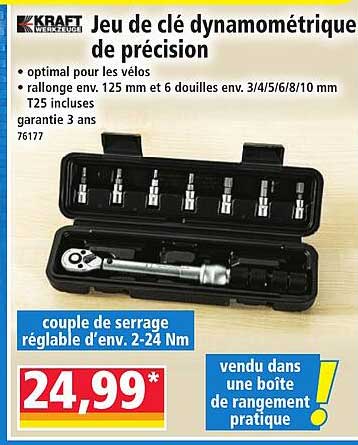 Jeu de clé dynamométrique de précision
