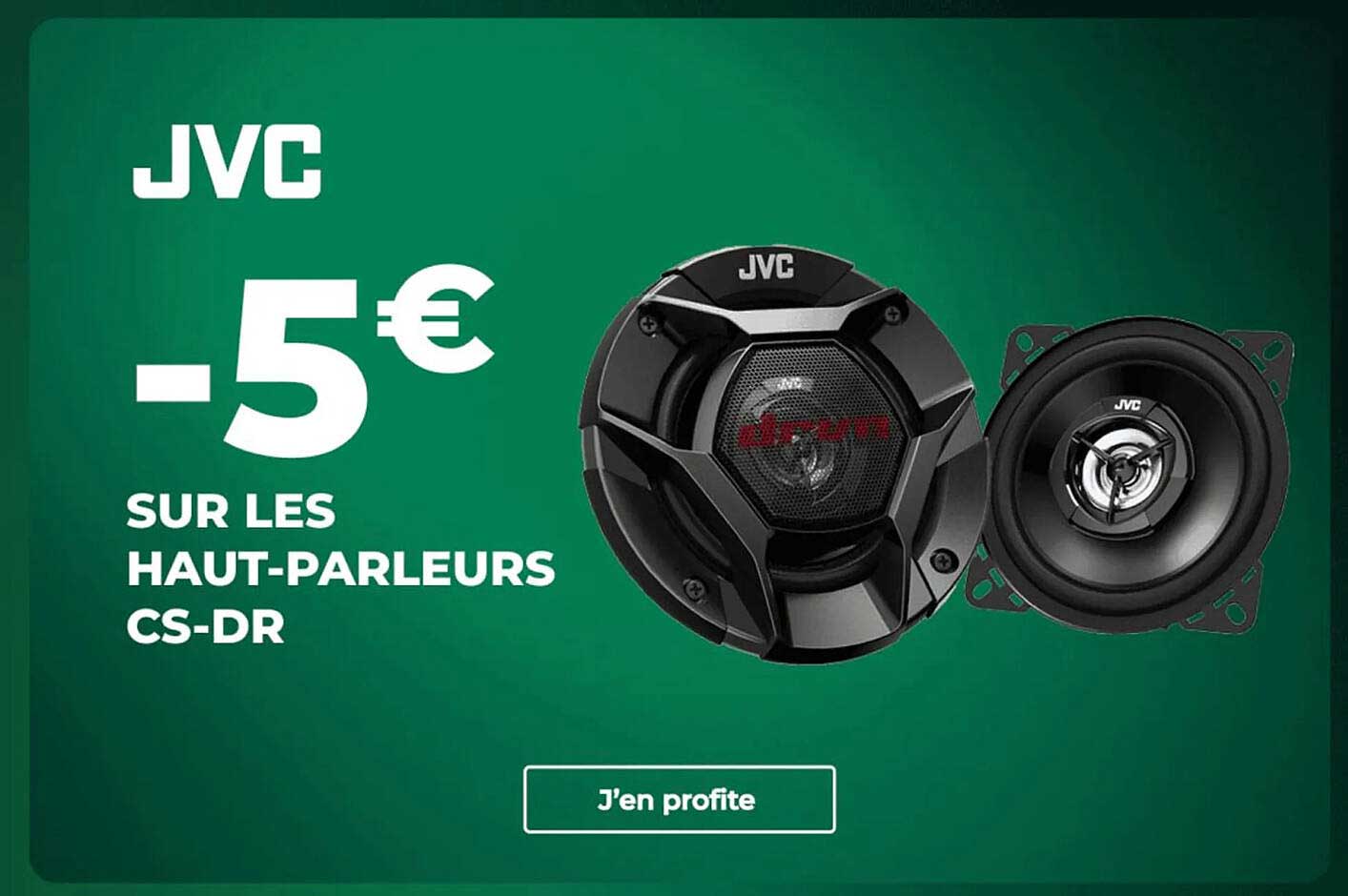 JVC -5€ SUR LES HAUT-PARleurs CS-DR