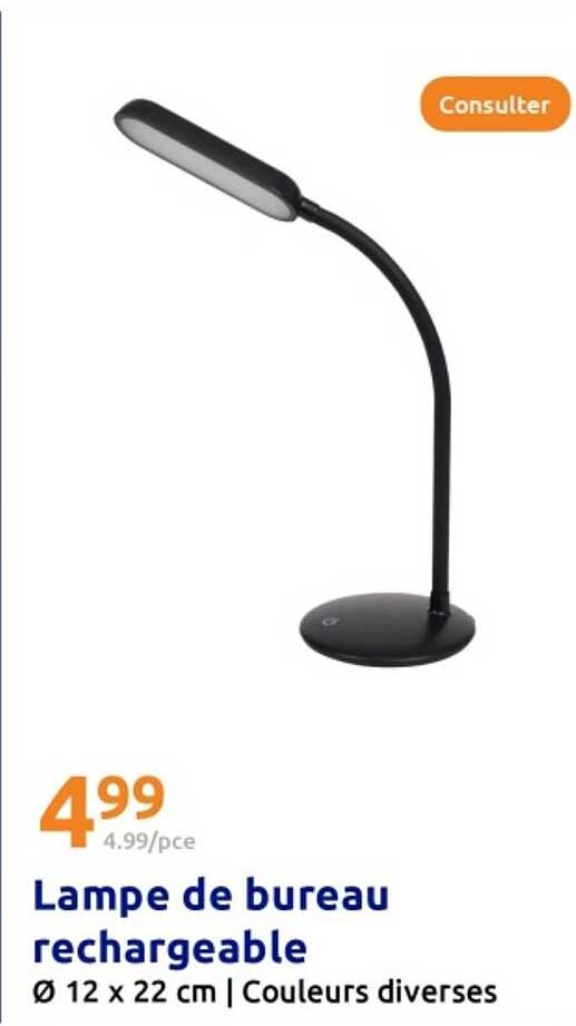 Lampe de bureau rechargeable