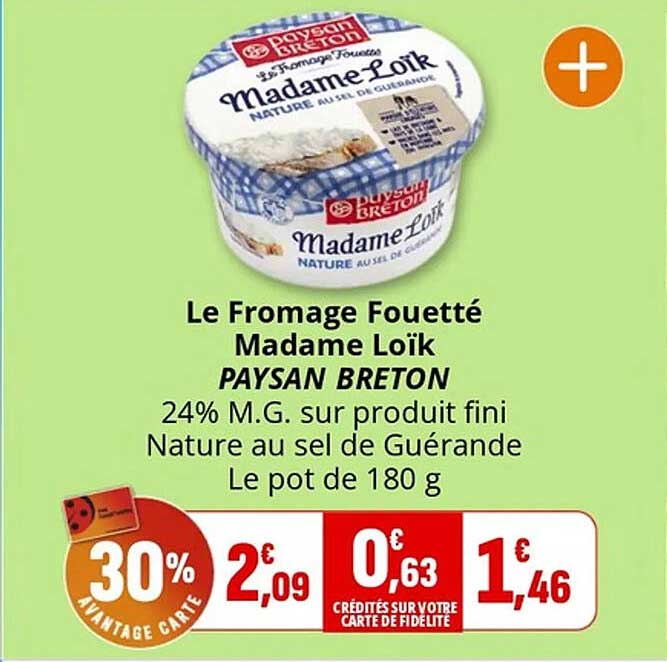 Le Fromage Fouetté Madame Loïk PAYSAN BRETON