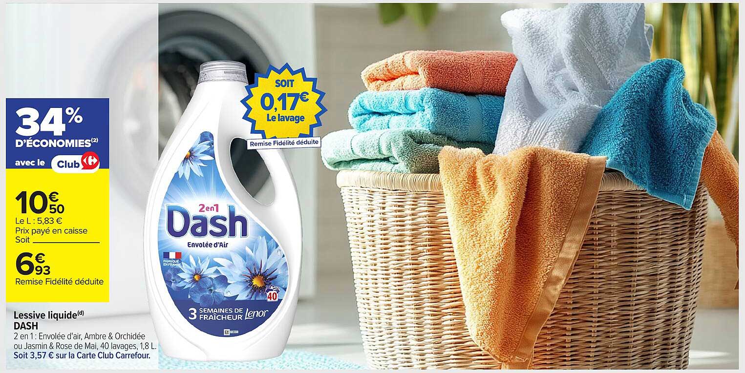 Lessive liquide Dash