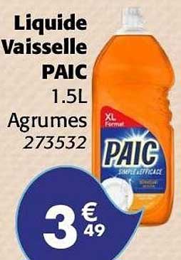 Liquide Vaisselle PAIC 1.5L Agrumes