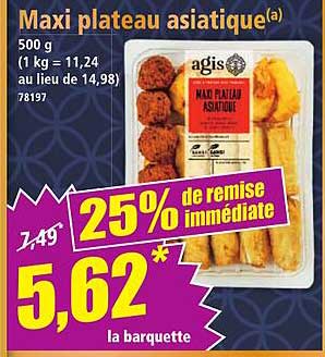 Maxi plateau asiatique