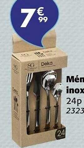 Ménagère inox 24p