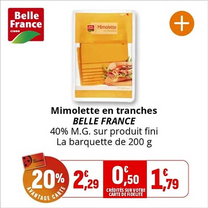 Mimolette en tranches BELLE FRANCE