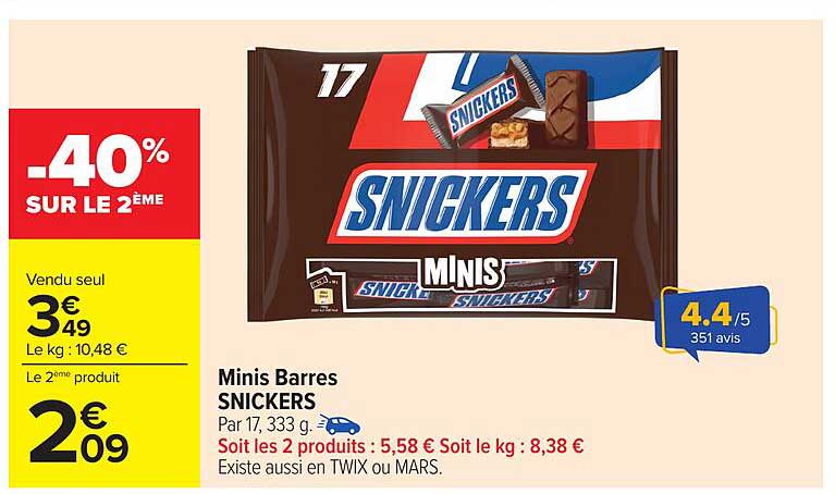 Minis Barres SNICKERS