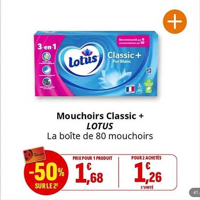 Mouchoirs Classic + LOTUS