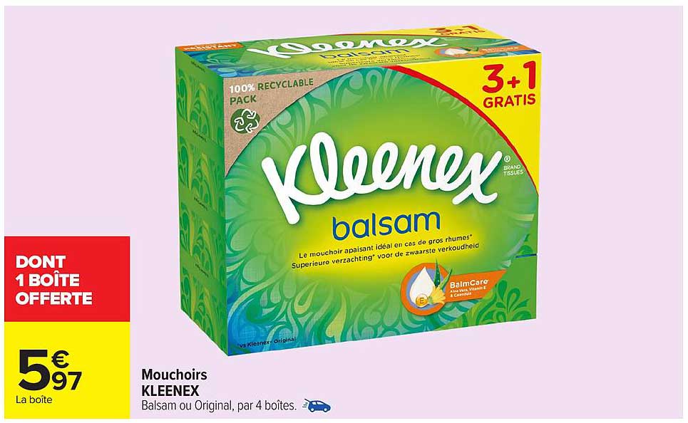 Mouchoirs KLEENEX Balsam