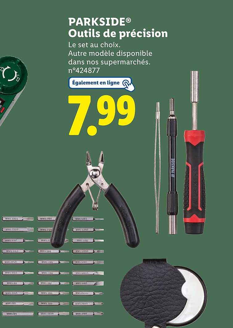 Outils de précision PARKSIDE