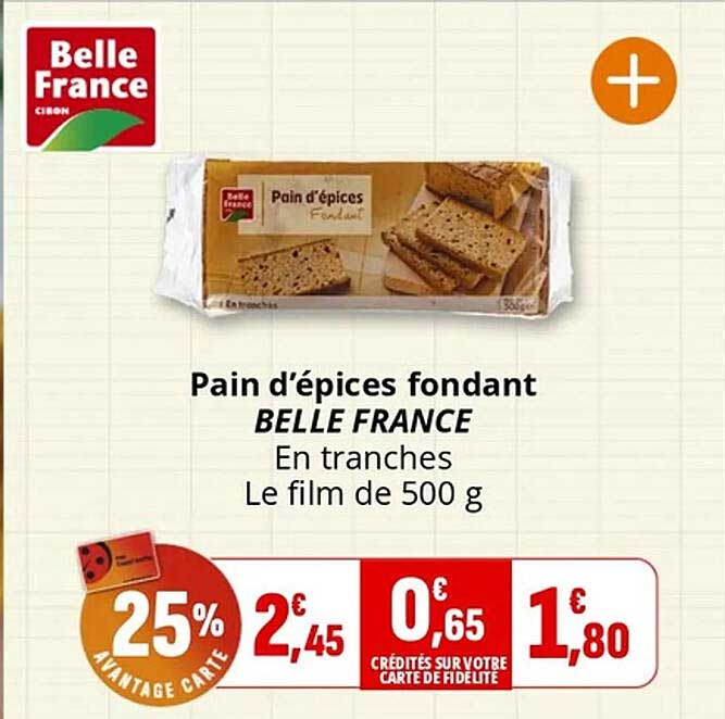 Pain d'épices fondant BELLE FRANCE