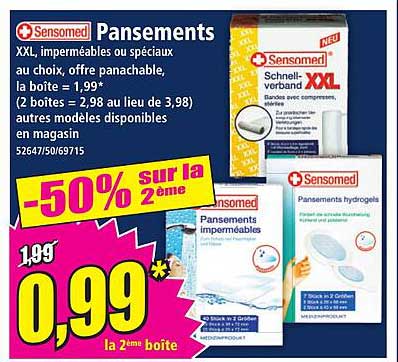 Pansements XXL, imperméables ou spéciaux