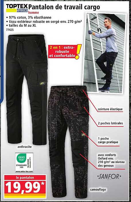Pantalon de travail cargo