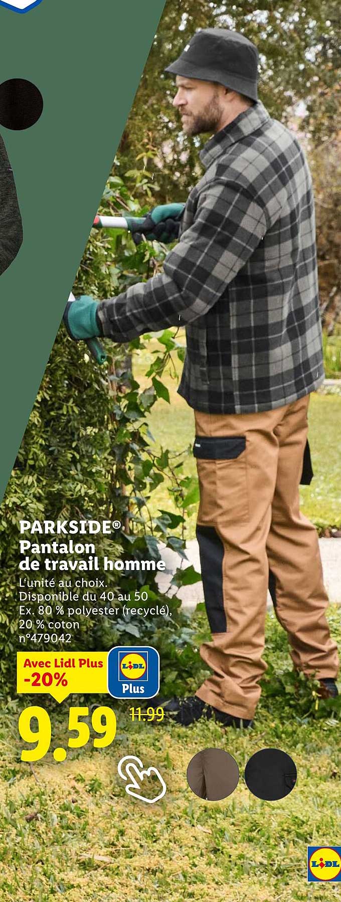 PANTALON DE TRAVAIL HOMME PARKSIDE