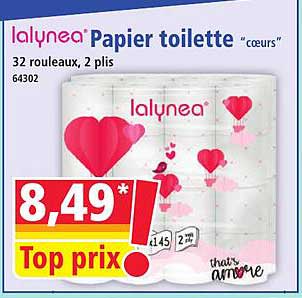 Papier toilette "cœurs"
