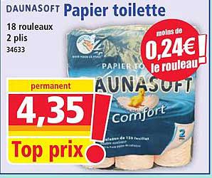 Papier toilette Daunasoft