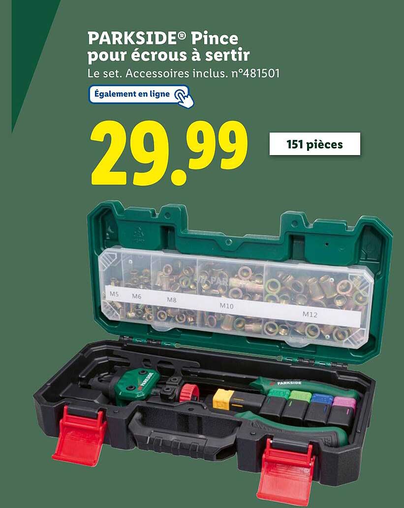 PARKSIDE® Pince pour écrous à sertir
