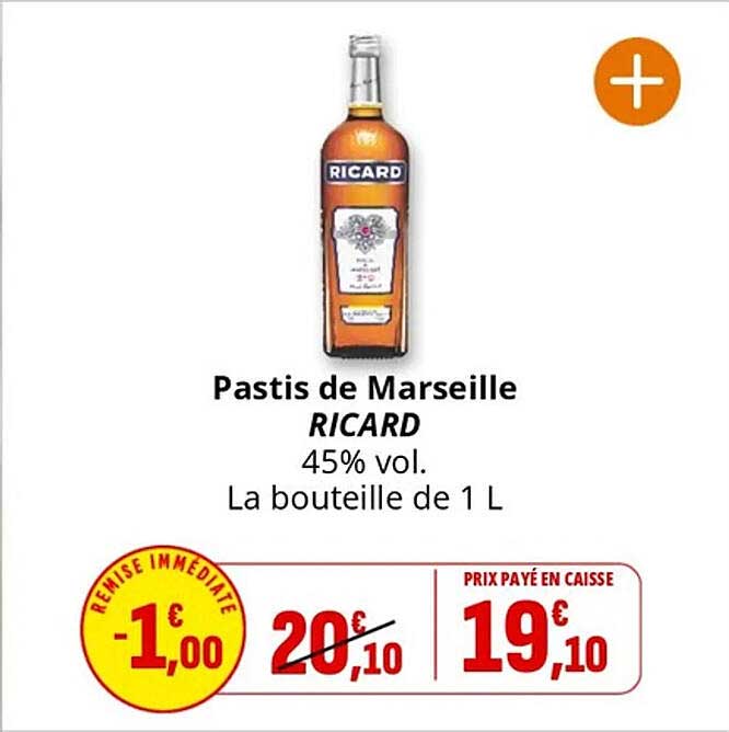 Pastis de Marseille RICARD 1L