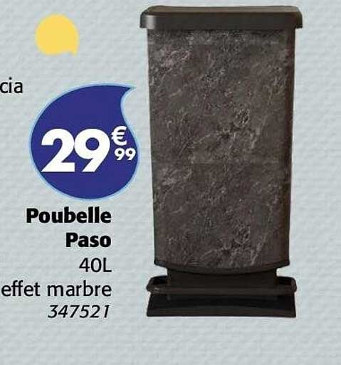 Pouvelle Paso 40L effet marbre