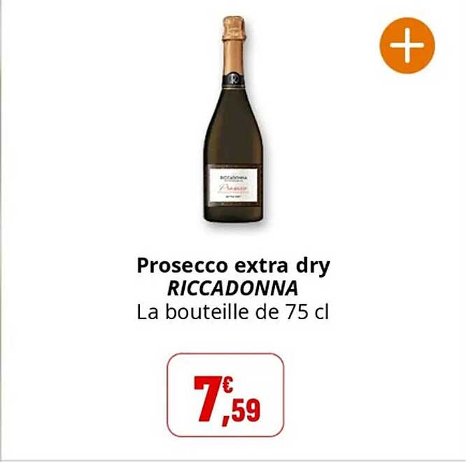 Prosecco extra dry RICCADONNA La bouteille de 75 cl