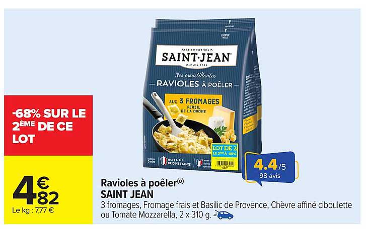 Ravioles à poêler SAINT JEAN