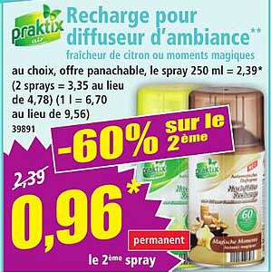 Recharge pour diffuseur d’ambiance**