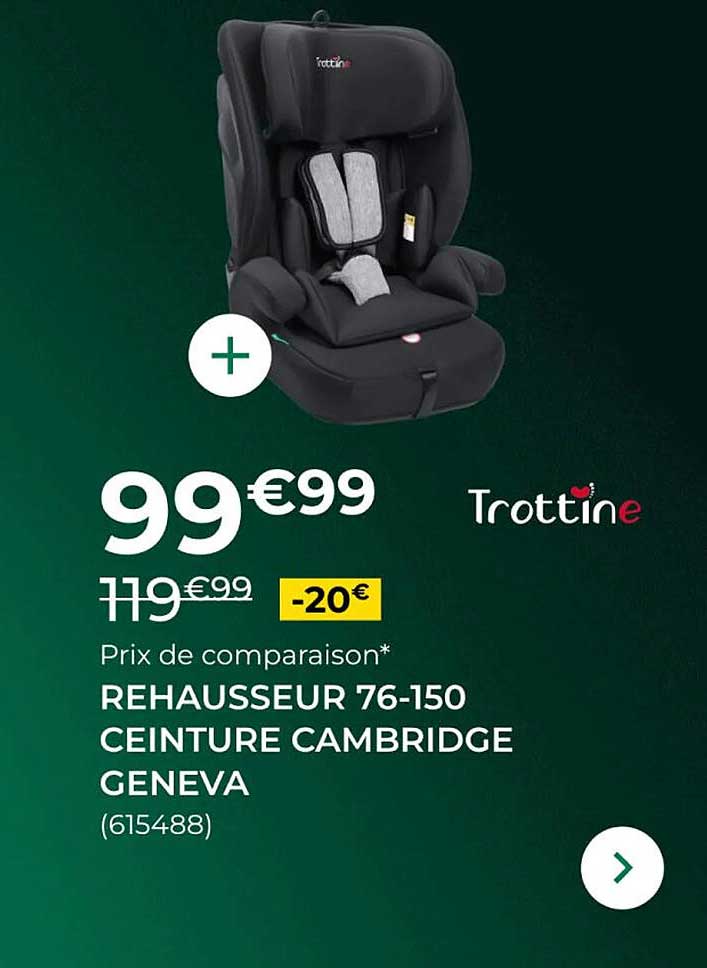 REHAUSSEUR 76-150 CEINTURE CAMBRIDGE GENEVA